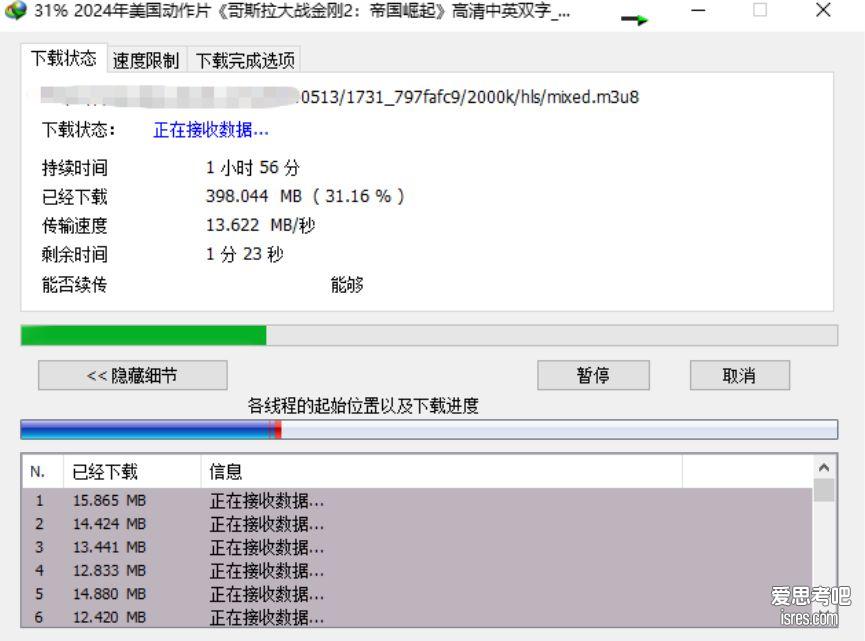 IDM 绿色版下载速度13M/S