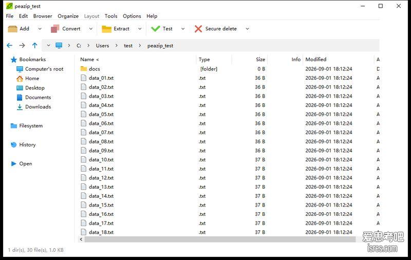 PeaZip 11.2.0便携版，开源免费的解压缩软件，支持rar/7z/zip等200多种格式