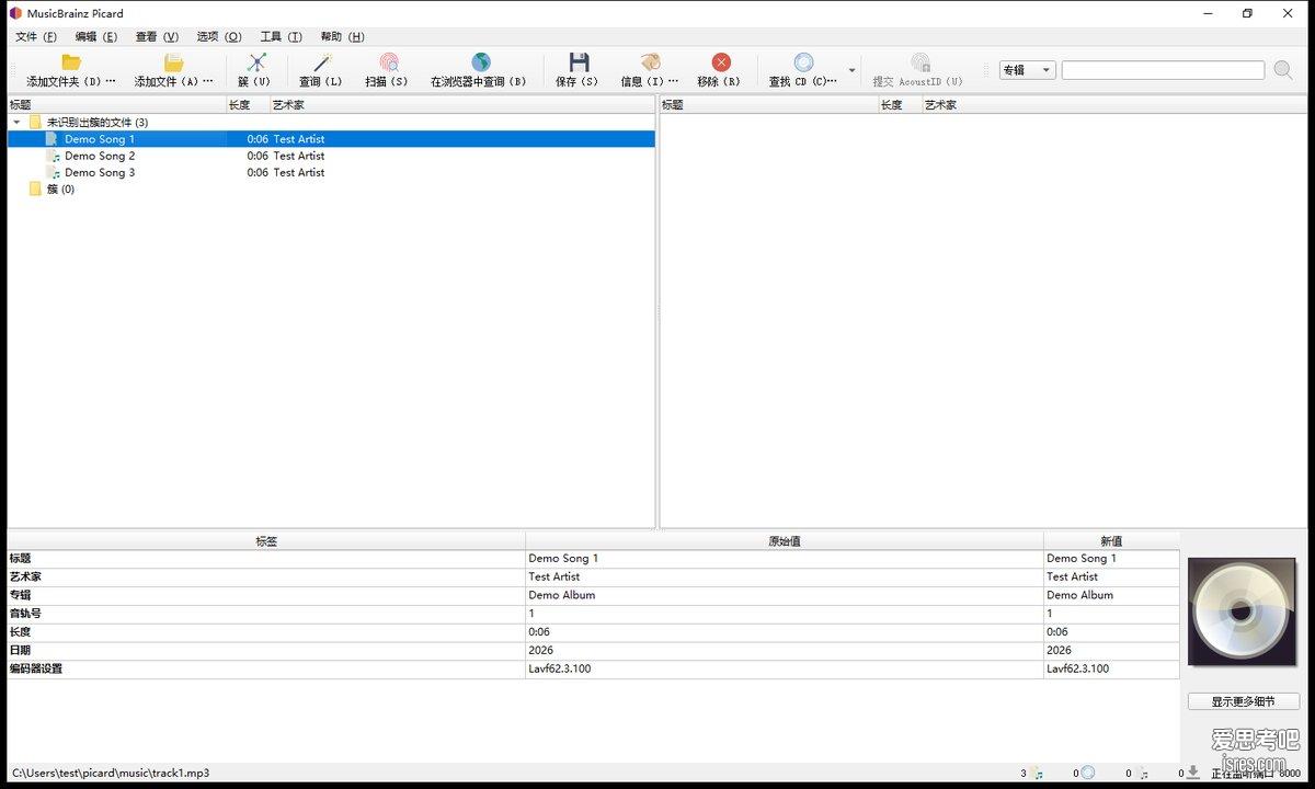 MusicBrainz Picard 2.13.3便携版,开源音乐标签自动匹配与批量整理工具