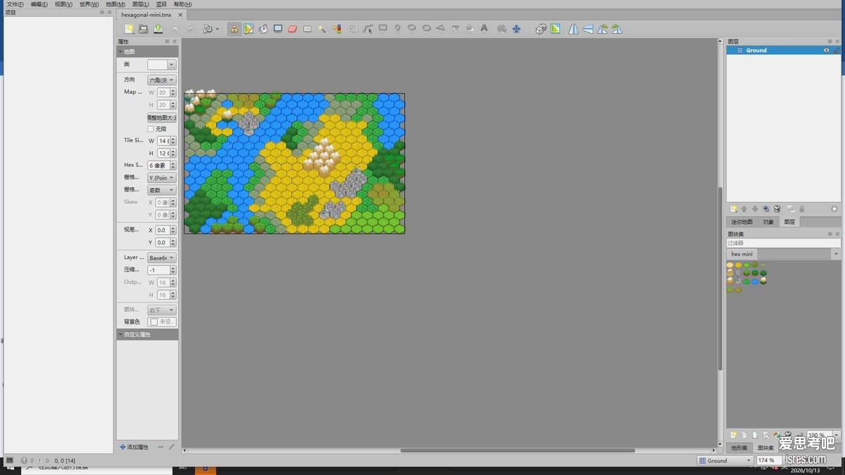 Tiled 六边形地图编辑